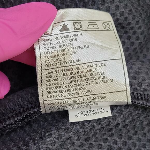 NIKE Fit-Dry 1/4 Zip Track Jacket Large 23x28 Black Red - Picture 7 of 14